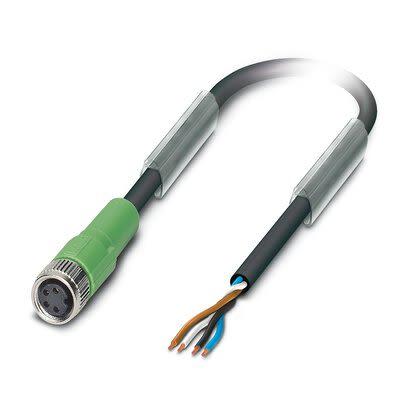 Kabel ovladače snímače, A: Rovný M8, B: Rovná zásuvka M8, 48 V ac, 60V dc, IP65, IP67, IP68 Phoenix Contact 10 m