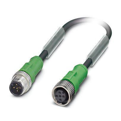 Kabel ovladače snímače, A: Vnější, A: Se závitem 5, B: M12, B: Vnitřní, 48 V ac, 60V dc 5, IP65, IP67, IP68 Phoenix