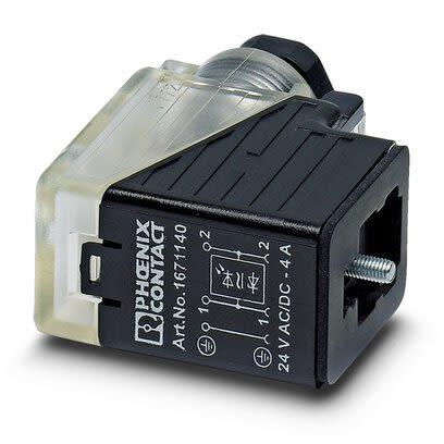 Phoenix Contact Konektor pro solenoidy podle normy DIN 43650, Černá