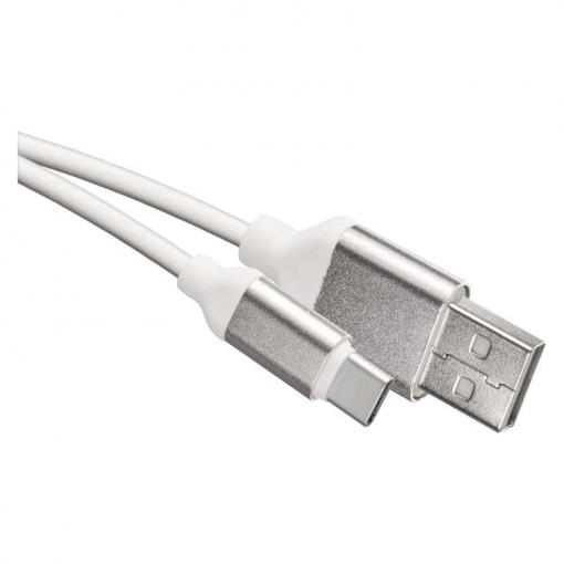 Kabel USB 2.0 A/M - C/M 1m bílý  SM7025W