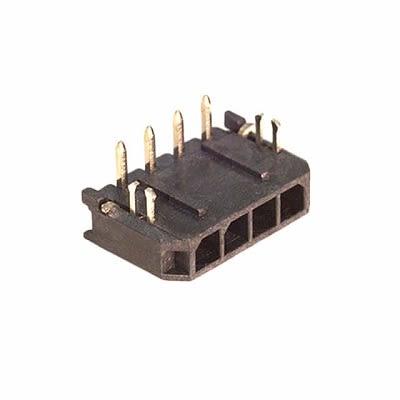 Molex Konektor PCB, řada: 43650, Systém konektorů Micro-Fit, počet kontaktů: 4, počet řad: 1, rozteč: 3 mm, orientace