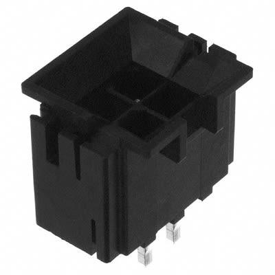 Molex Konektor PCB, řada: 43879, počet kontaktů: 4, počet řad: 2, rozteč: 4.2 mm, orientace těla: Svislé, Průchozí