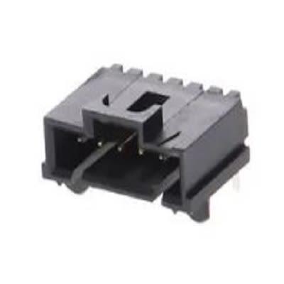Molex Konektor PCB, řada: 70555, počet kontaktů: 6, počet řad: 1, rozteč: 2.54 mm, orientace těla: Pravý úhel, materiál