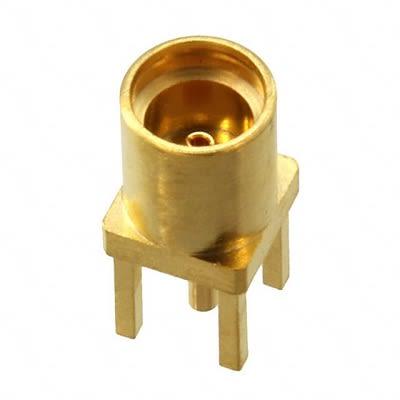 Molex Koaxiální konektor, řada: 73415 Vnitřní, 50 Ω, orientace těla: Rovný, Průchozí otvor Mikro miniaturní koaxiální