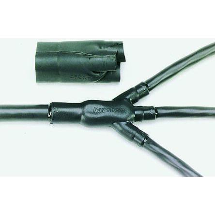 Větvení, řada: 462A0 Elastomer odolný proti tekutině 3cestná barva Černá TE Connectivity 26.9 mm