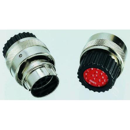 Kulatý konektor, počet kontaktů: 12, Kabel, velikost: Standard ITT Cannon, pohlaví kontaktu: Vnitřní, orientace těla: