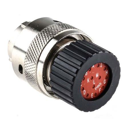 Kulatý konektor, počet kontaktů: 12, Kabel, velikost: Standard ITT Cannon, pohlaví kontaktu: Vnější, orientace těla: