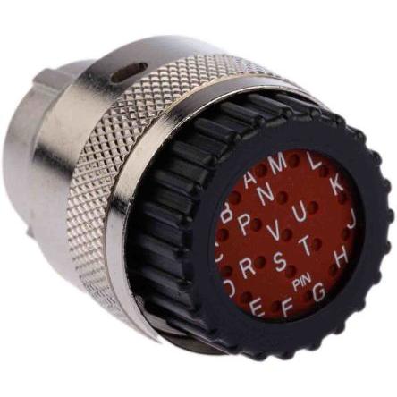 Kulatý konektor, počet kontaktů: 19, Kabel, velikost: Standard ITT Cannon, pohlaví kontaktu: Vnější, orientace těla: