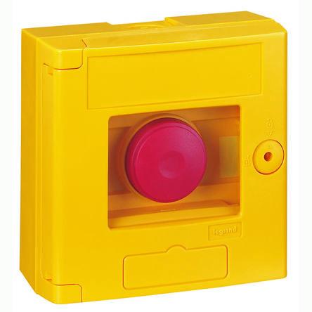 Legrand Odemykací skříň nouzového východu 125, Rozbití skla, Nouzová skříňka s rozbíjecím sklem, Obojí, Žlutá, materiál