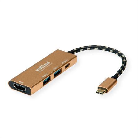 Roline Kabel adaptéru, počet zobrazení: 1, 3840 x 2160 pixel, video připojení: HDMI, standard: USB 3.2