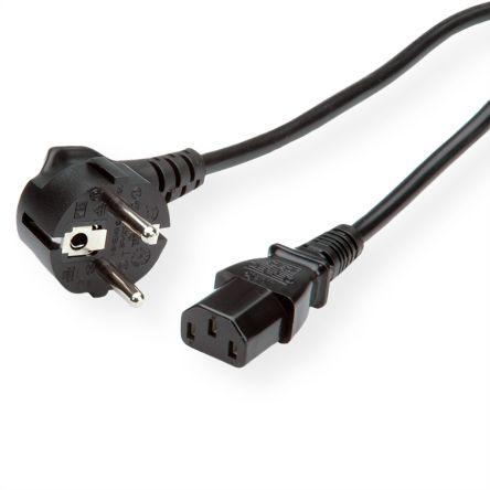 Napájecí kabel 3 m, A: CEE 7/7, B: IEC C13, 250V ac Roline