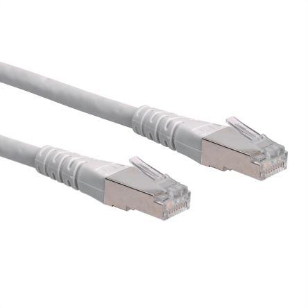 Roline Kat6 Ethernetové kabely, řada: 21.15, Šedá, Polyvinylchlorid 5 m, typ pláště: S/FTP Stíněný