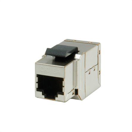 Modulární spojovač, řada: RJ-45 Coupling, počet portů: 1portový Stíněné RJ45 Cat6a, Modulární spojka Keystone Roline