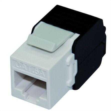 Roline Konektor RJ45, řada: RJ45 Keystone Jack Vnitřní Cat6a, počet cest: 1, Rovný, Montáž na propojovací panel, počet