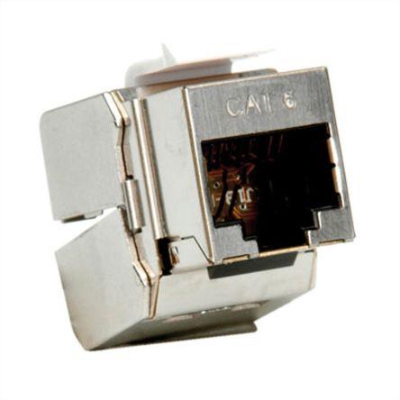 Roline Konektor RJ45, řada: RJ45 Keystone Jack Vnitřní Kat6, počet cest: 1, Rovný, Montáž na propojovací panel Stíněné,