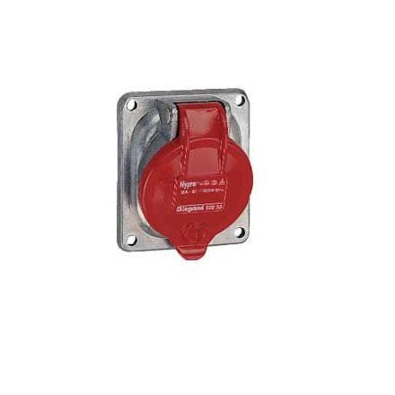 Legrand Průmyslová zásuvka, řada: HYPRA, IP44, Povrch, formát pólů: 3P+N+PE barva Červená, 415V 16A