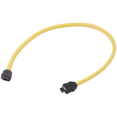 HARTING Cat6a Ethernetové kabely, Žlutá, Polyvinylchlorid, A: Rovný 1.5 m Vnější, B: Čínská zástrčka typu A Vnější