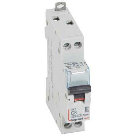 Legrand Jistič, rozsah: DX3 2pólový 8A vypínací výkon 10 kA, charakteristika: Typ C, rozsah: DX3 230V ac 400 V dc
