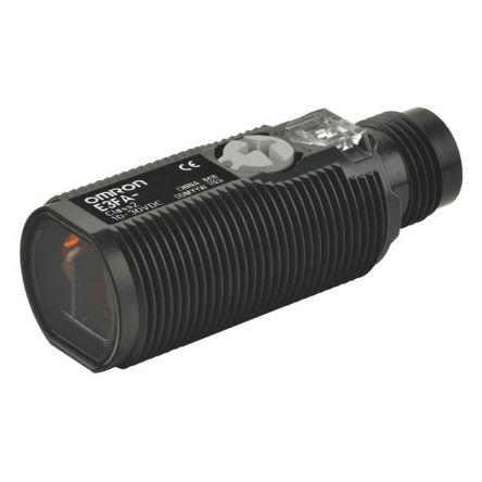 Omron Fotoelektrický snímač, řada: E3FA Červená LED Válcovitý, výstup: NPN Retroreflexní IP67