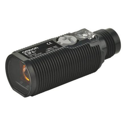 Omron Fotoelektrický snímač, řada: E3FA Červená LED Válcovitý, výstup: NPN Retroreflexní IP67, IP69K