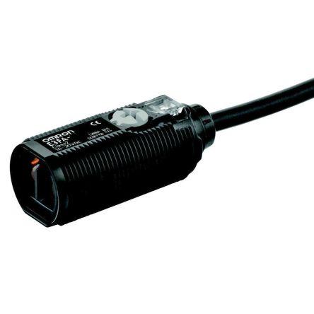 Omron Fotoelektrický snímač, řada: E3FA Červená LED Válcovitý, výstup: PnP Retroreflexní IP67