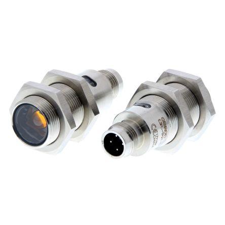 Omron Fotoelektrický snímač, řada: E3FC Červená LED Válcovitý, výstup: PnP Jednocestný IP67, IP69K