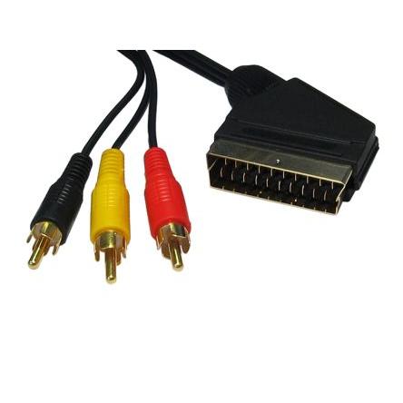 RS PRO Audio kabel 1.5 m, Černá