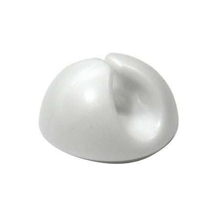 Příchytka kabelu pro průměr svazku 5 mm Polyvinylchlorid Bílá Samolepicí RS PRO
