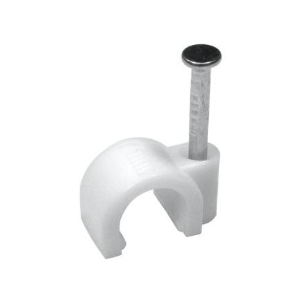 Kabelová spona pro průměr svazku 10 mm Polyetylen, Ocel Bílá Samolepicí RS PRO