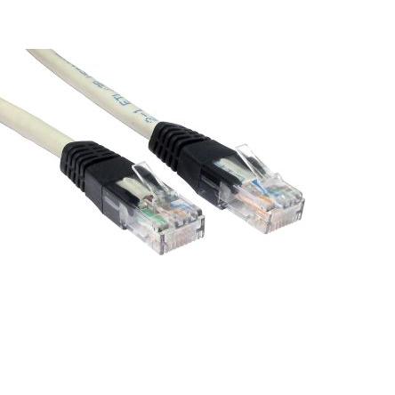 RS PRO Kat6 Ethernetové kabely, Šedá, Polyvinylchlorid, A: RJ45 1 m Vnější, B: RJ45 Vnější, typ pláště: UTP