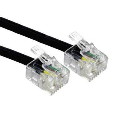 Telefonní kabel Vnější, Černá RS PRO RJ11 Vnější RJ11 10 m