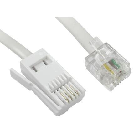 Telefonní kabel Vnější, Bílá RS PRO RJ11 Vnější BT 3 m