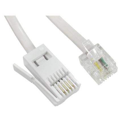 Telefonní kabel Vnější, Bílá RS PRO RJ11 Vnější BT 5 m