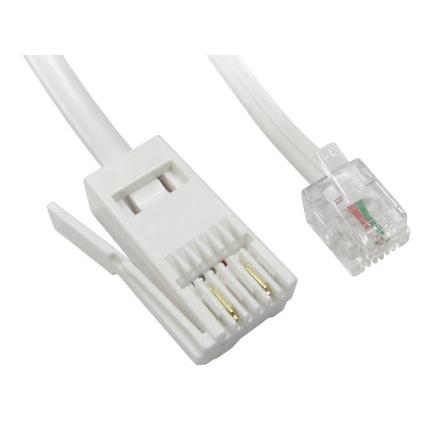 Telefonní kabel Vnější, Bílá RS PRO RJ11 Vnější BT 5 m