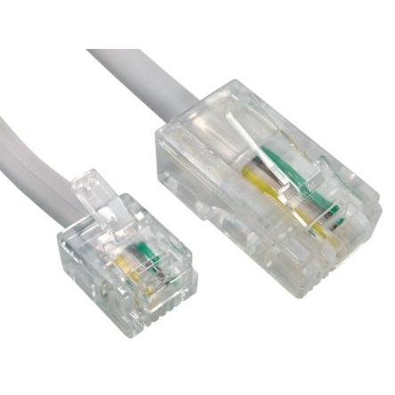 Telefonní kabel Vnější, Bílá RS PRO RJ11, RJ45 Vnější RJ45, RJ11 5 m