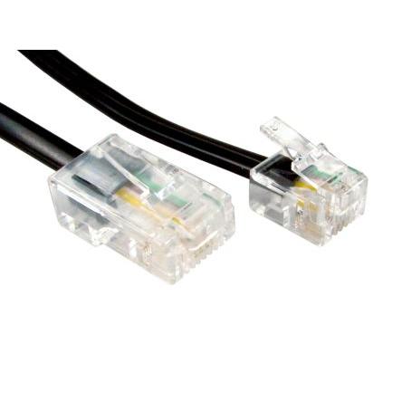 Telefonní kabel Vnější, Černá RS PRO RJ11, RJ45 Vnější 20 m