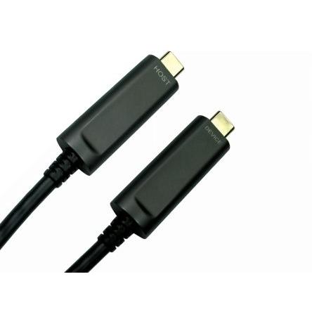 RS PRO Kabel USB Vnější, A: USB typu C, 5 m Vnější, Černá, B: USB typu C