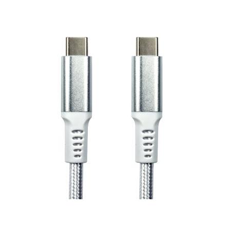 RS PRO Kabel USB Vnější, A: USB typu C, 1 m Vnější, Bílá, B: USB typu C