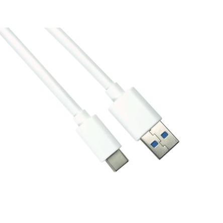 RS PRO Kabel USB Vnější, A: USB typu C, 1 m Vnější, Bílá, B: USB typu A