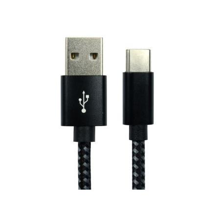 RS PRO Kabel USB Vnější, A: USB typu A, 1.8 m Vnější, Černá, B: USB typu C