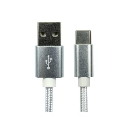 RS PRO Kabel USB Vnější, A: USB typu A, 1.8 m Vnější, Bílá, B: USB typu C