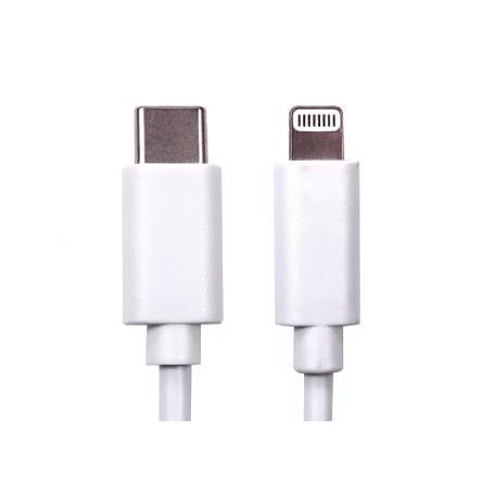 RS PRO Kabel USB Vnější, A: USB typu C, 2 m Vnější, Bílá, B: Lightning