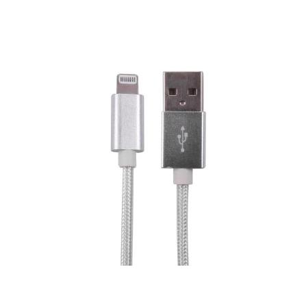 RS PRO Kabel USB Vnější, A: USB typu A, 2 m Vnější, Bílá, B: Lightning