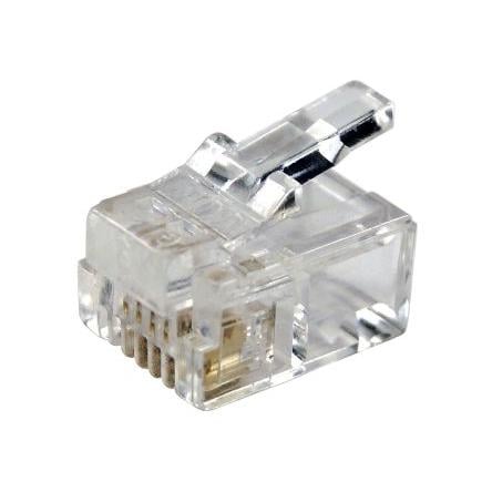 RS PRO Konektor RJ11 Vnější, počet cest: 6, Rovný, Kabel Nestíněný, počet portů: 1portový
