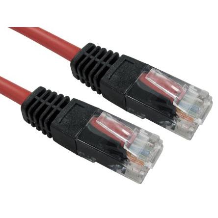 RS PRO Cat5e Ethernetové kabely, Červená, Polyvinylchlorid, A: RJ45 5 m Vnější, B: RJ45 Vnější, typ pláště: UTP