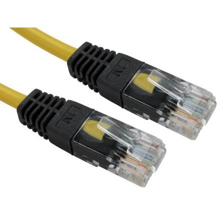RS PRO Cat5e Ethernetové kabely, Žlutá, Polyvinylchlorid, A: RJ45 5 m Vnější, B: RJ45 Vnější, typ pláště: UTP