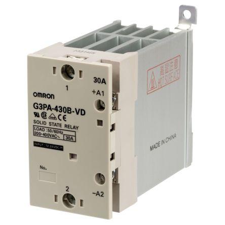 Omron Polovodičové relé 30 A Lišta DIN SPST-NO 440 V ac G3PA 30V