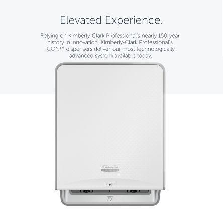 Dávkovač papírových ručníků Plastové, Bílá Srolovaný ručník na ruce 43.5 mm x 27.62 mm, šířka: 33.5mm Kimberly Clark