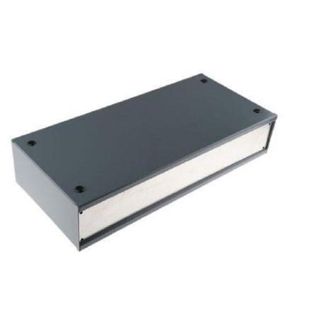RS PRO Pouzdro na přístroje, řada: RS PRO Rukojeť Ocel válcovaná za studena 88 mm barva Šedá 432 mm 200 mm