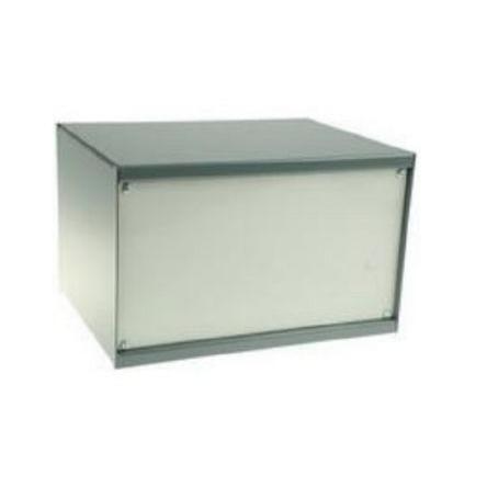 RS PRO Pouzdro na přístroje, řada: RS PRO Rukojeť Ocel válcovaná za studena 159 mm barva Šedá 254 mm 197 mm